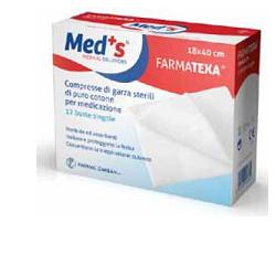 GARZA COMPRESSA MEDS 12/8 36X40CM 12 PEZZI - Metafarm
