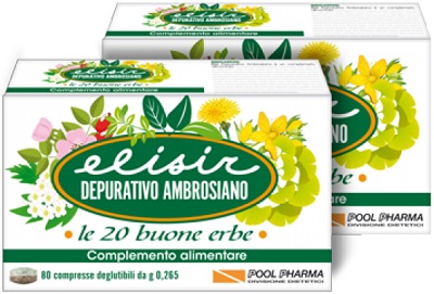 ELISIR DEPURATIVO AMBROSIANO 20 COMPRESSE 5,3 G - Metafarm