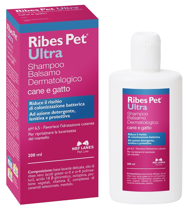 RIBES PET ULTRA SHAMPOO DERMATOLOGICO FLACONE 200 ML - Metafarm