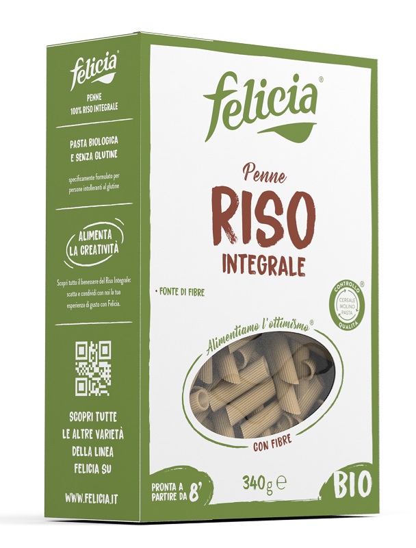 FELICIA BIO RISO INTEGRALE PENNE 340 G - Metafarm