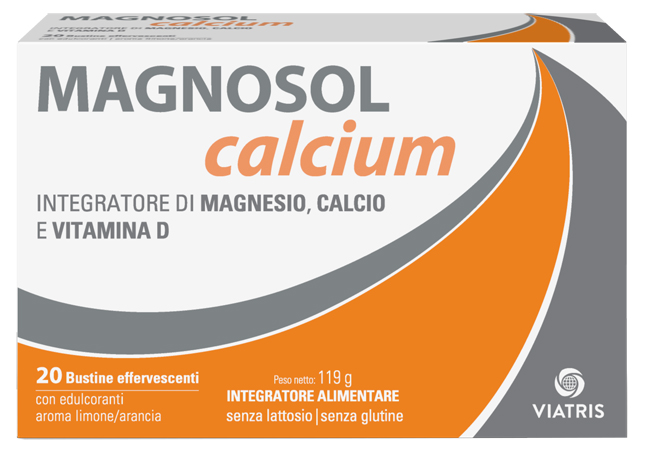 MAGNOSOL CALCIUM POLVERE EFFERVESCENTE 20 BUSTINE - Metafarm