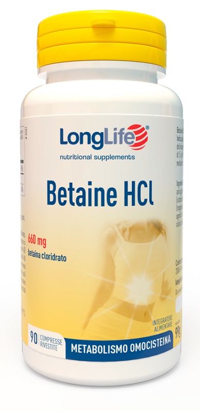 LONGLIFE BETAINE HCL 90 COMPRESSE RIVESTITE - Metafarm