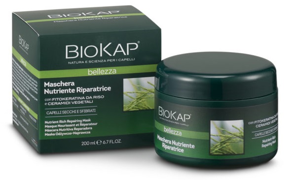 BIOKAP BELLEZZA MASCHERA NUTRIENTE/RIPARATRICE 200 ML BIOSLINE - Metafarm
