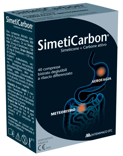 SIMETICARBON 40 COMPRESSE - Metafarm
