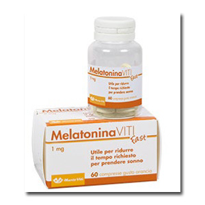 MELATONINA VITI FAST 1MG 60 COMPRESSE GUSTO ARANCIA - Metafarm