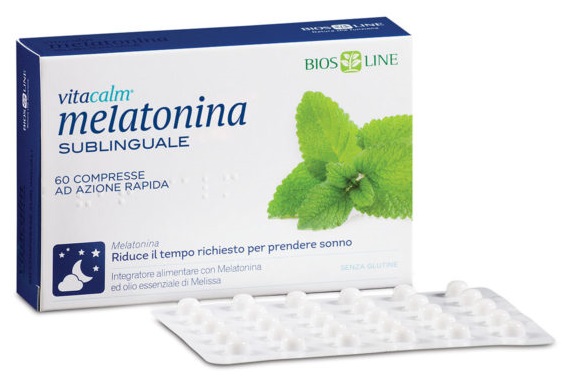 BIOS LINE VITACALM MELATONINA SUBLINGUALE 60 COMPRESSE 1 MG - Metafarm