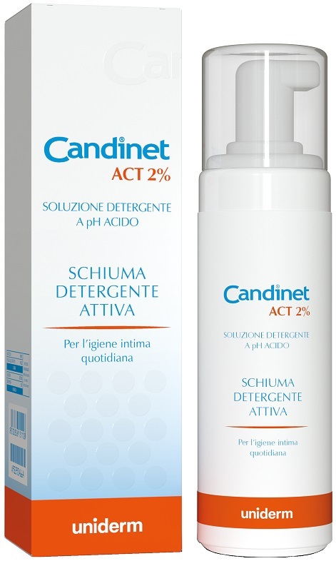 CANDINET ACT 2% SCHIUMA DETERGENTE ATTIVA 150 ML - Metafarm