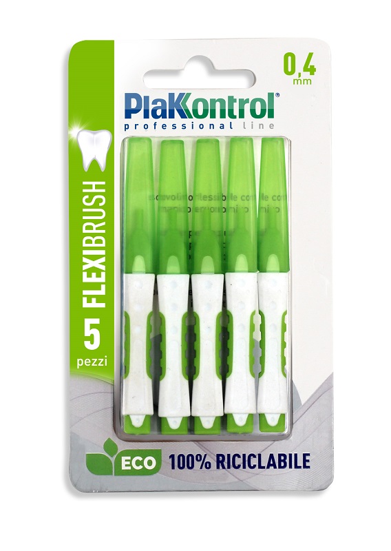 PLAKKONTROL SCOVOLINO INTERDENTALE FLEXI BRUSH04 BLISTER 5 PEZZI - Metafarm