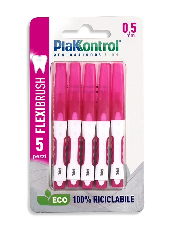 PLAKKONTROL SCOVOLINO INTERDENTALE FLEXI BRUSH05 BLISTER 5 PEZZI - Metafarm
