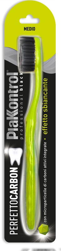 PLAKKONTROL PERFETTO CARBON SPAZZOLINO MANUALE BLISTER 1 PEZZO - Metafarm