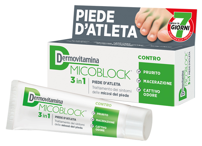 DERMOVITAMINA MICOBLOCK 3 IN 1 PIEDE D'ATLETA 30 ML - Metafarm