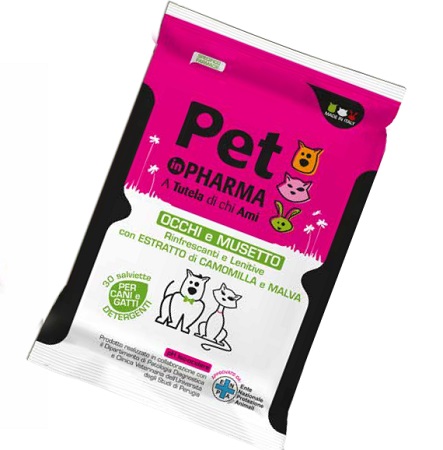 PET IN PHARMA SALVIETTINE OCCHI MUSO 30 PEZZI - Metafarm