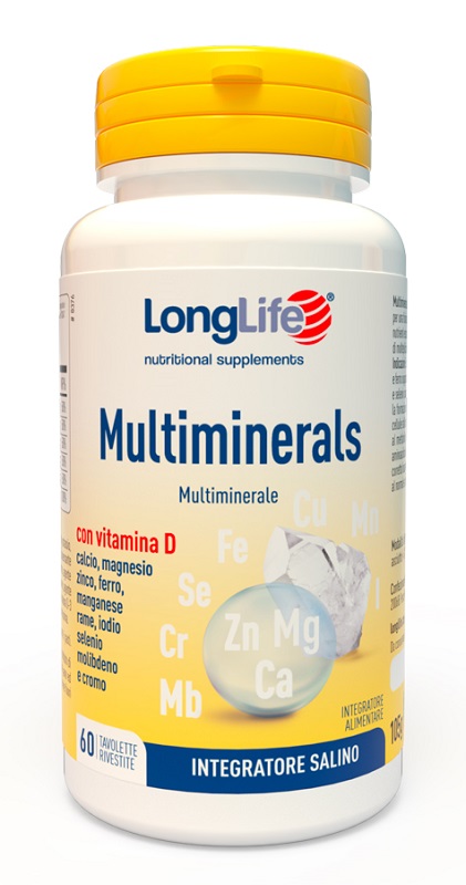 LONGLIFE MULTIMINERALS 60 TAVOLETTE RIVESTITE - Metafarm