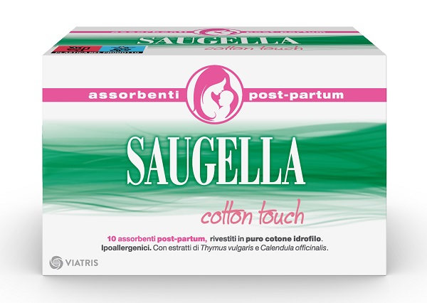 SAUGELLA COTTON TOUCH ASSORBENTI POSTPARTUM 10 PEZZI - Metafarm