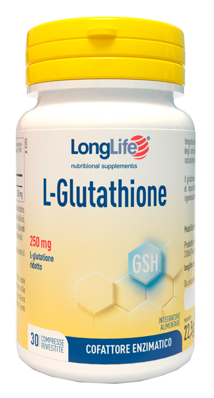 LONGLIFE L-GLUTATHIONE 250 MG 30 COMPRESSE - Metafarm