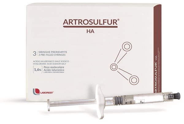 SIRINGA INTRA-ARTICOLARE ARTROSULFUR HA ACIDO IALURONICO 1,6% 2 ML 3 PEZZI - Metafarm