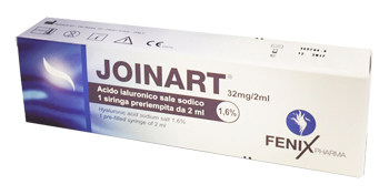 SIRINGA INTRA-ARTICOLARE JOINART ACIDO IALURONICO 1,6% 2 ML 3 PEZZI - Metafarm