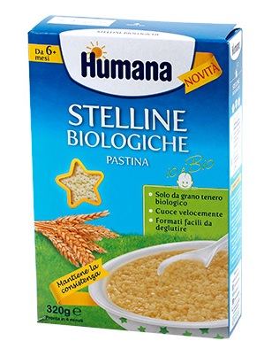 HUMANA STELLINE PASTINA BIOLOGICA 320 G - Metafarm