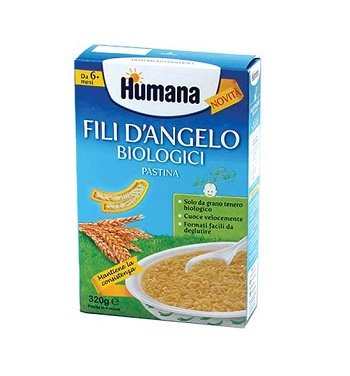HUMANA FILI D'ANGELO PASTINA BIOLOGICA 320 G - Metafarm