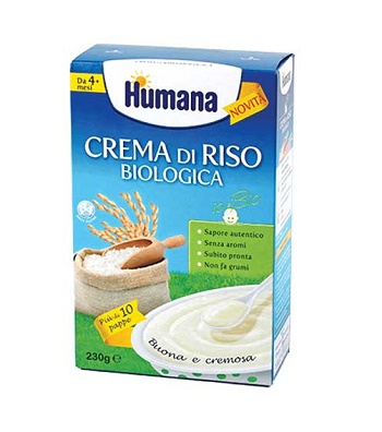 HUMANA CREMA DI RISO BIOLOGICO 230 G - Metafarm
