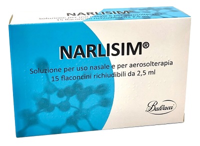 NARLISIM SOLUZIONE PER USO NASALE E AEROSOLTERAPIA 15 FLACONCINI RICHIUDIBILI DA 2,5 ML L'UNO - Metafarm