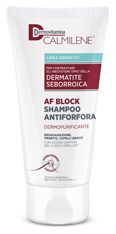 DERMOVITAMINA CALMILENE AF BLOCK SHAMPOO ANTIFORFORA DERMOPURIFICANTE DERMATITE SEBORROICA 200 ML - Metafarm