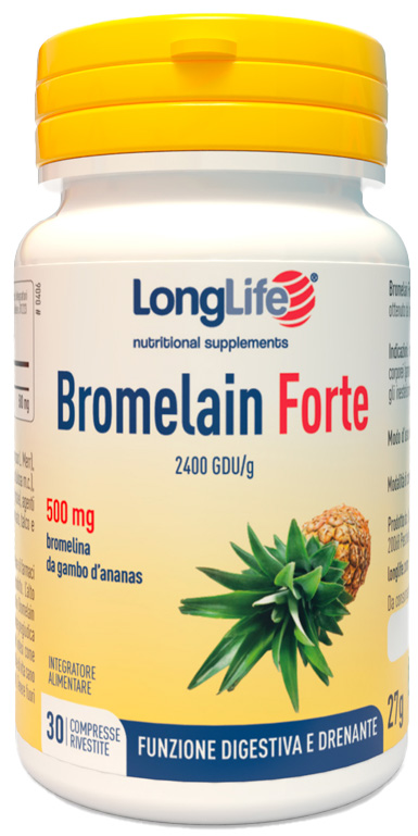 LONGLIFE BROMELAIN FORTE 30 COMPRESSE - Metafarm