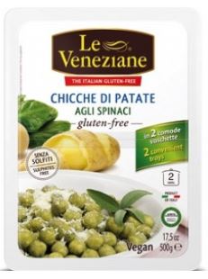 LE VENEZIANE CHICCHE DI PATATE AGLI SPINACI 500 G - Metafarm