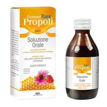 GOLASEPT TUSS PROPOLI BABY SOLUZIONE ORALE 150 ML - Metafarm