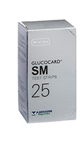 TEST STRIPS PER MISURAZIONE GLICEMIA GLUCOCARD SM 25 PEZZI - Metafarm