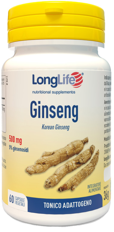 LONGLIFE GINSENG 5% 60 CAPSULE VEGETALI - Metafarm