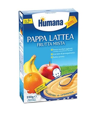 HUMANA PAPPA FRUTTA MISTA 230 G - Metafarm