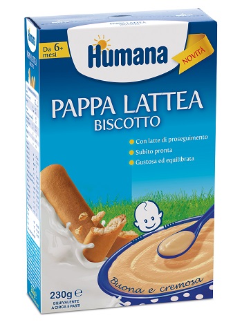HUMANA PAPPA LATTEA BISCOTTO 230 G - Metafarm