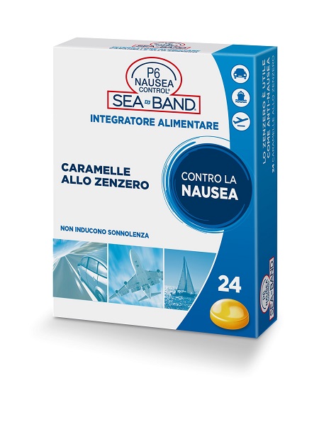 P6 NAUSEA CONTROL CARAMELLE ANTI NAUSEA VIAGGIO ALLO ZENZERO 24 PEZZI - Metafarm