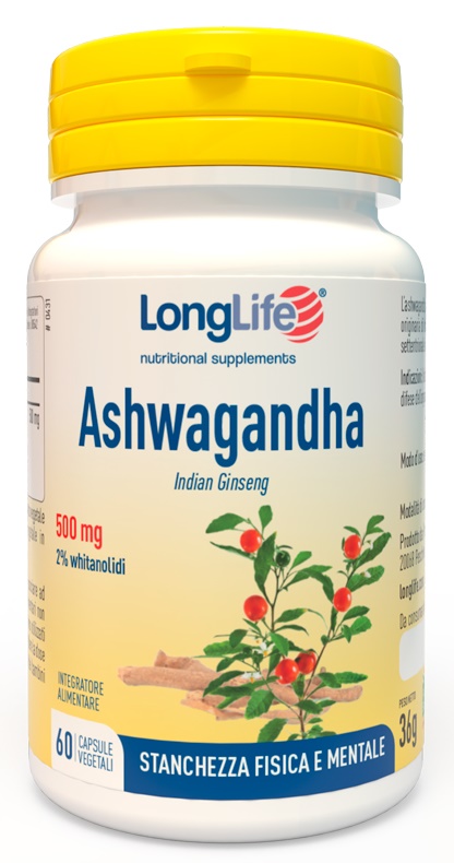 LONGLIFE ASHWAGANDHA 60 CAPSULE 500 MG - Metafarm