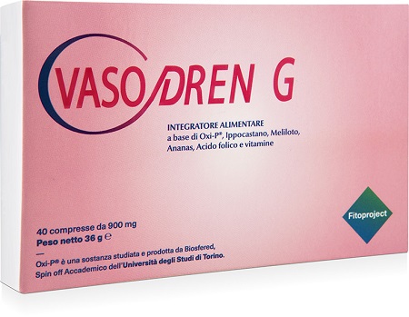VASODREN G 40 COMPRESSE DA 900 MG - Metafarm