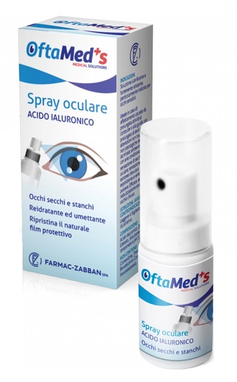 OFTAMED'S SPRAY CULARE OCCHI SECCHI E STANCHI ACIDO IALURONICO 10 ML - Metafarm