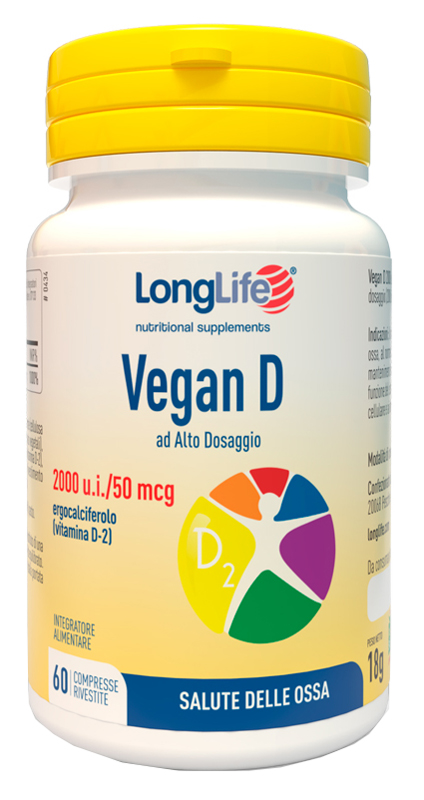 LONGLIFE VEGAN D 60 COMPRESSE - Metafarm