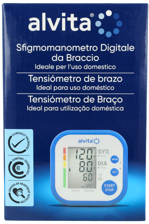 SFIGMOMANOMETRO DIGITALE DA BRACCIO ALVITA - Metafarm
