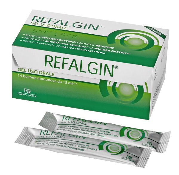 REFALGIN GEL OROSOLUBILE ANTIREFLUSSO 14 BUSTINE 15 ML - Metafarm