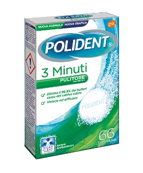 POLIDENT 3 MINUTI 66 COMPRESSE - Metafarm