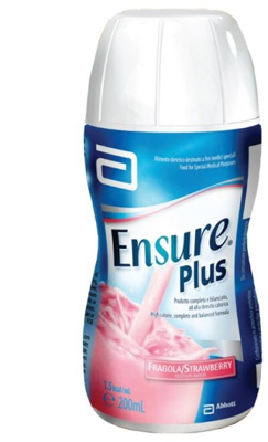 ENSURE PLUS FRAGOLA 4 BOTTIGLE DA 200 ML - Metafarm