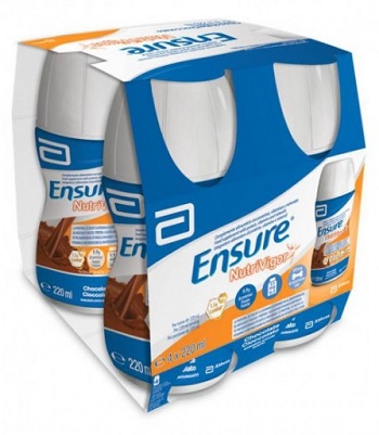 ENSURE NUTRIVIGOR CIOCCOLATO 4 BOTTIGLIE DA 220 ML - Metafarm