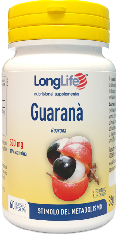 LONGLIFE GUARANA' 60 CAPSULE VEGETALI - Metafarm