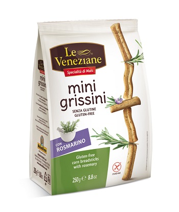 LE VENEZIANE MINI GRISSINI ROSMARINO 250 G - Metafarm