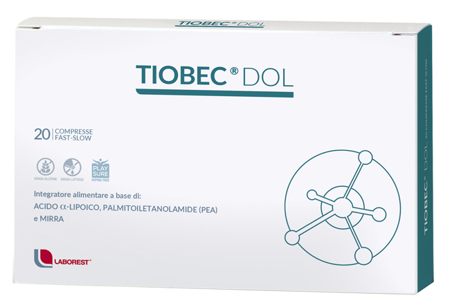 TIOBEC DOL 20 COMPRESSE DA 1455 MG - Metafarm