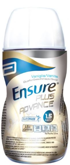 ENSURE PLUS ADVANCE VANIGLIA 4 BOTTIGLIE DA 220 ML - Metafarm