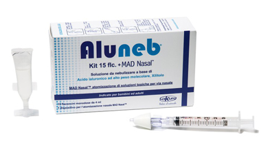 ALUNEB KIT SOLUZIONE ISOTONICA 15 FLACONCINI DA 4 ML + MAD NASAL ATOMIZZATORE - Metafarm