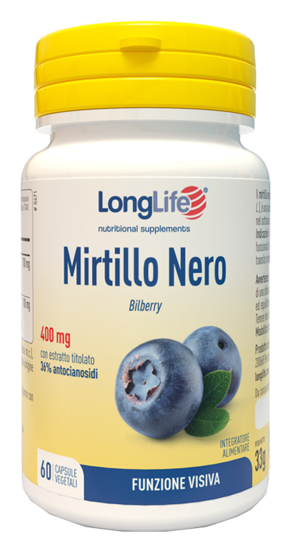 LONGLIFE MIRTILLO NERO 60 CAPSULE VEGETALI - Metafarm