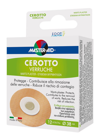 CEROTTO VERRUCHE MASTER-AID FOOTCARE 38 MM 12 PEZZI E3 - Metafarm